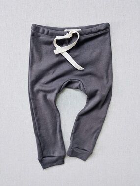 mabo organic cotton drawstring leggings - graphite